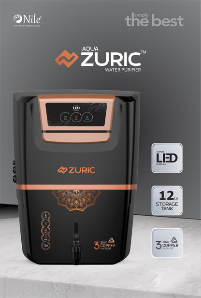 AQUATECH ZURIC WATER PURIFIER | RO+UV+COPPER WITH ZINC+TDS